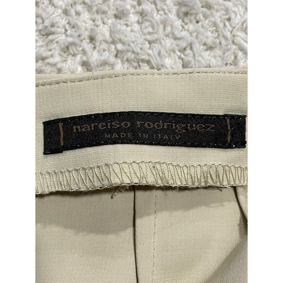 Narciso Rodriguez Women's Size Medium Pencil Skirt Cream Made in Italy - Picture 2 of 7